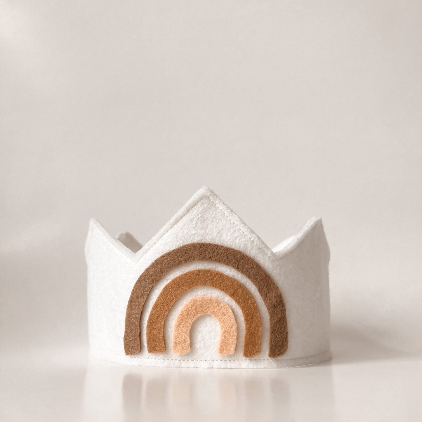 Boho Neutral Rainbow Crown