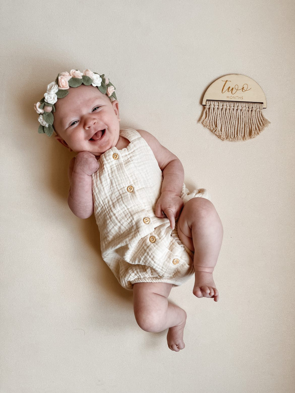 dainty boho rose full flower crown