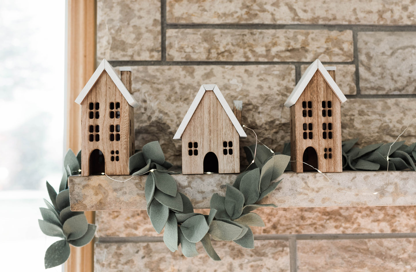 felt leaf garland