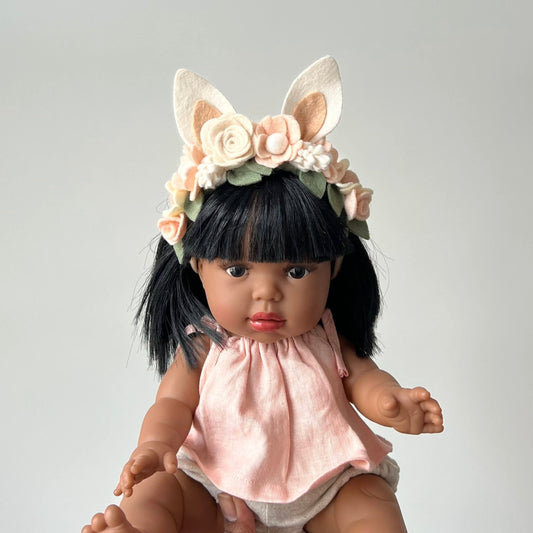 baby linen bunny full crown