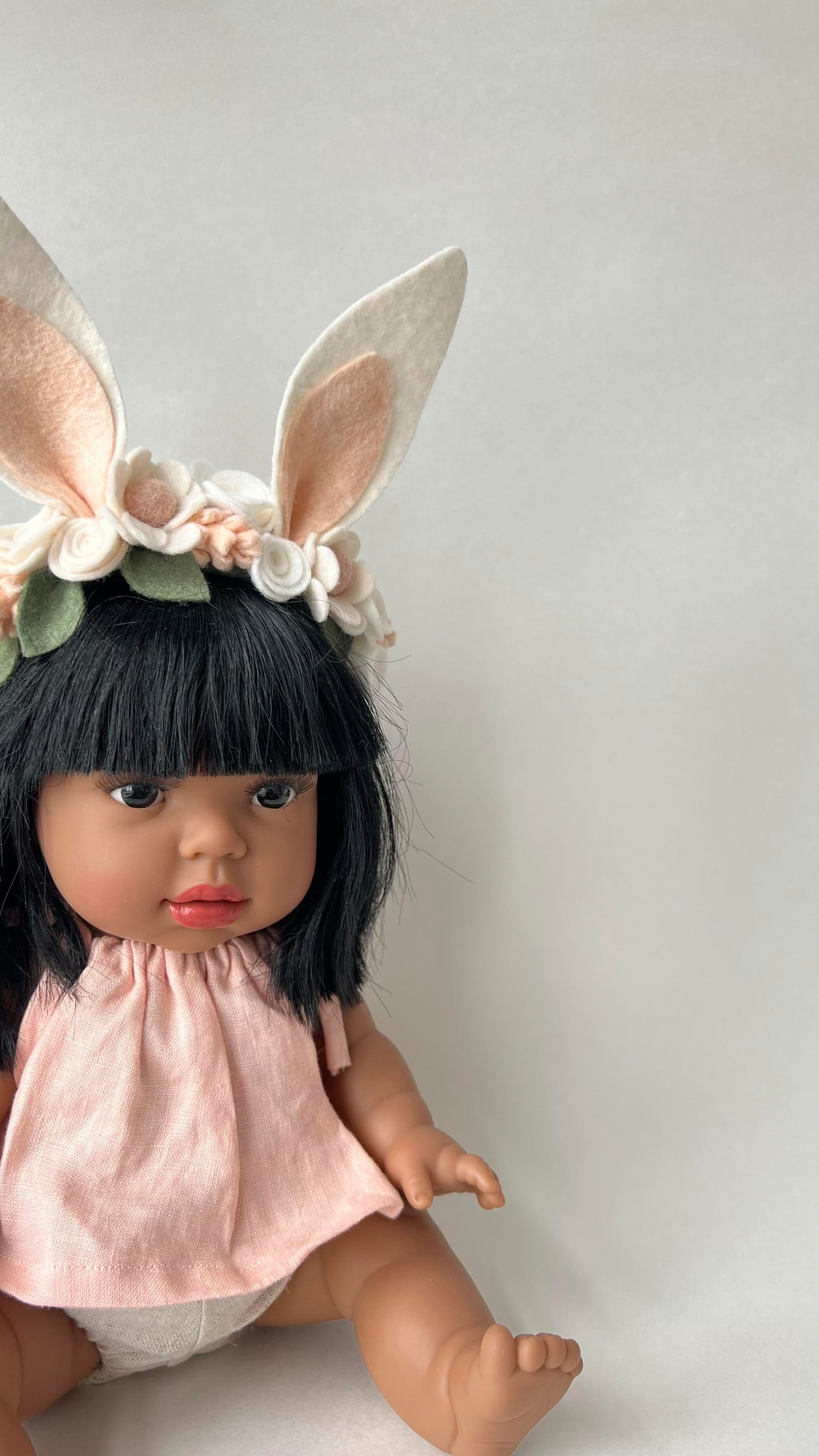 dainty neutral bunny full crown