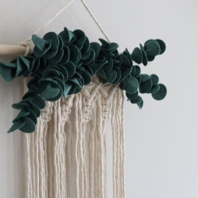 eucalyptus macrame bow holder