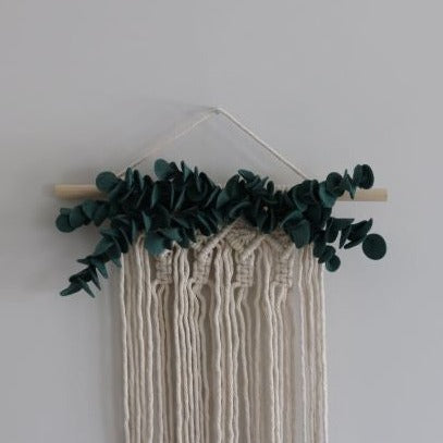 eucalyptus macrame bow holder