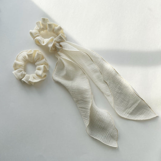 cream scrunchie
