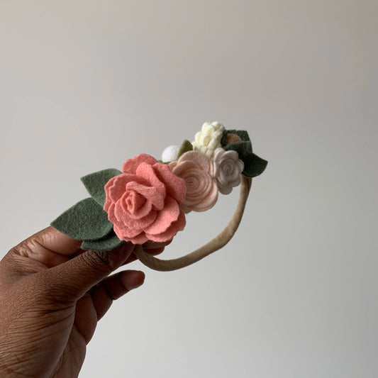 rose blush half crown