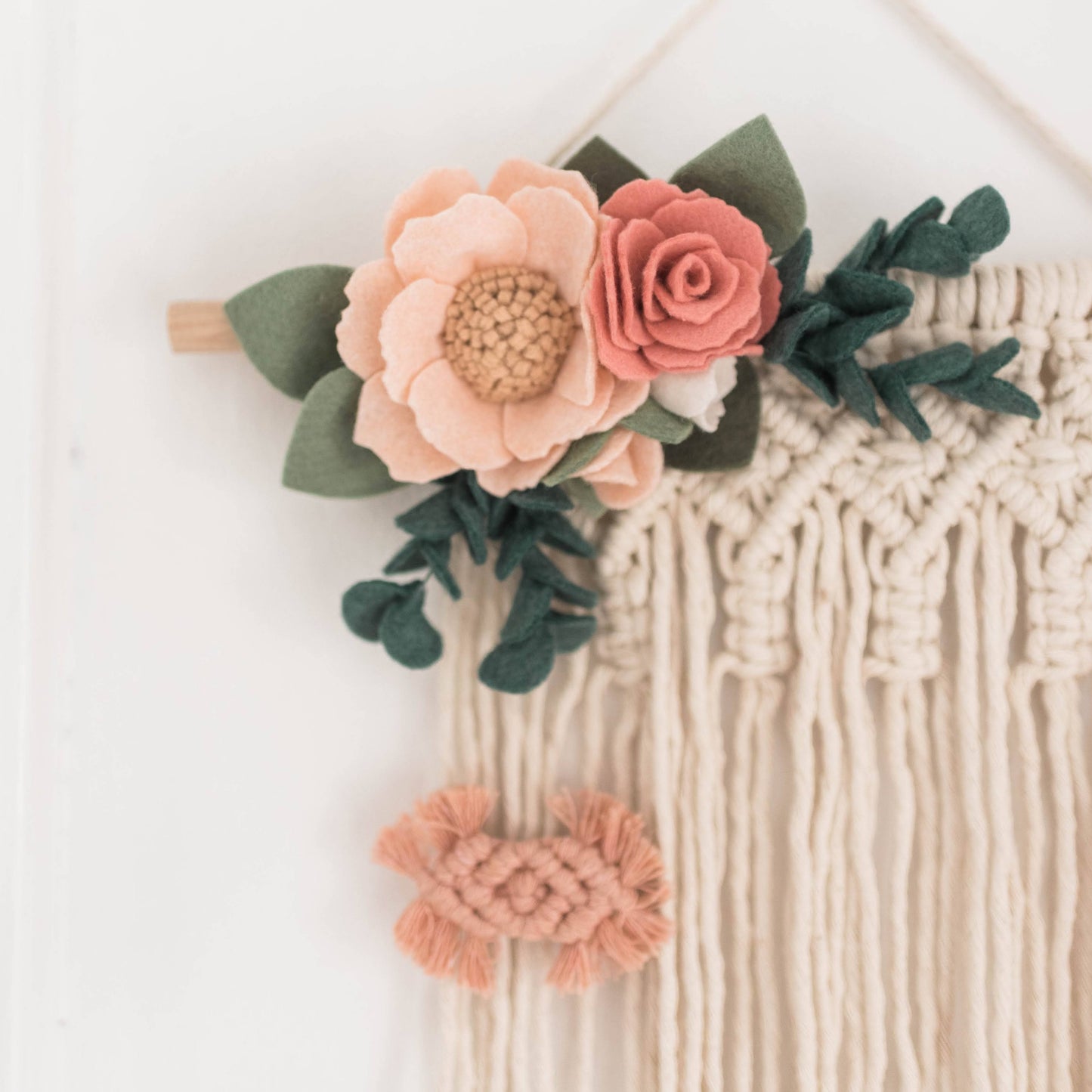 macrame bow holder