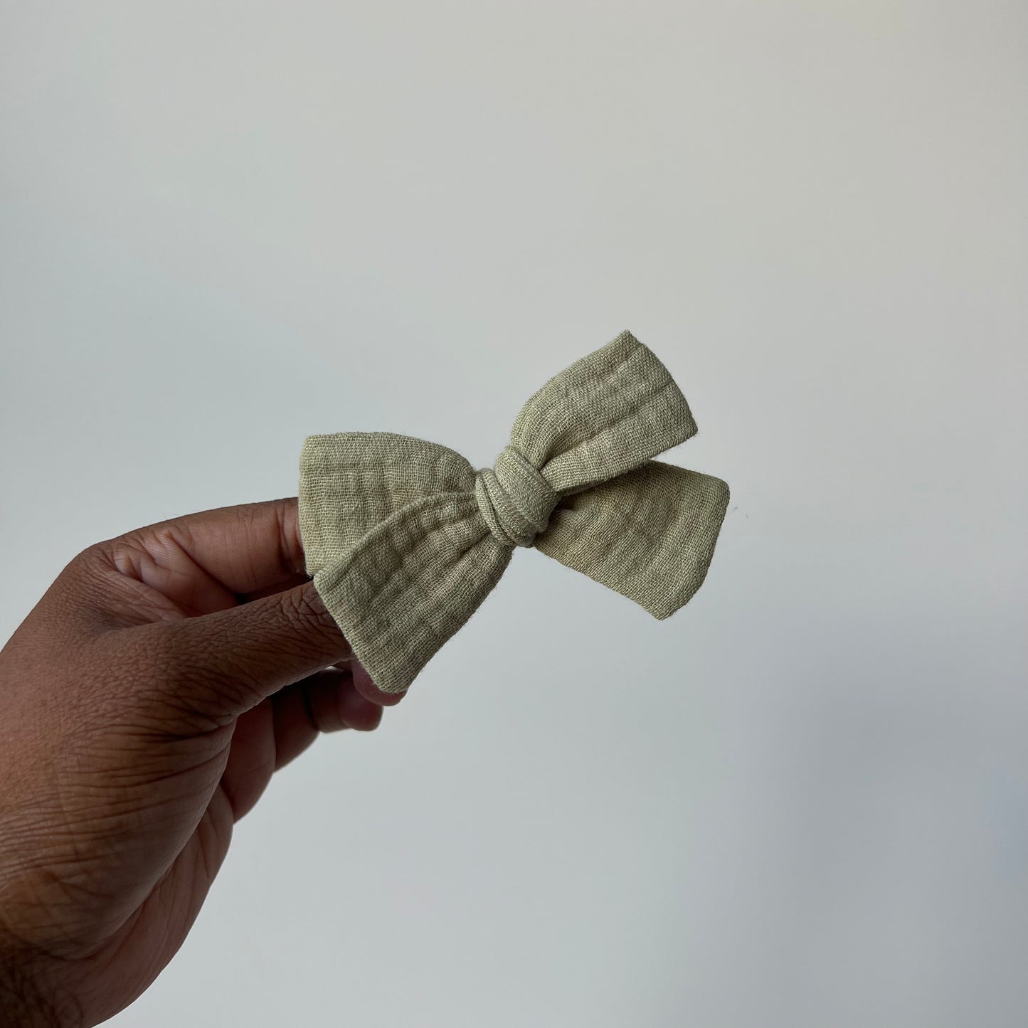 moss gauze | baby bow