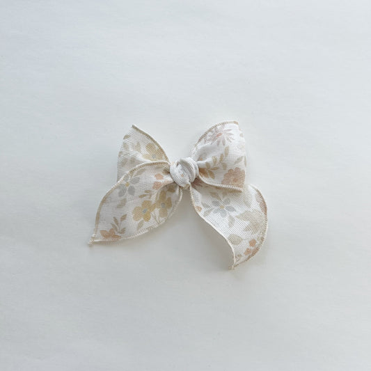 floral long tailed bow