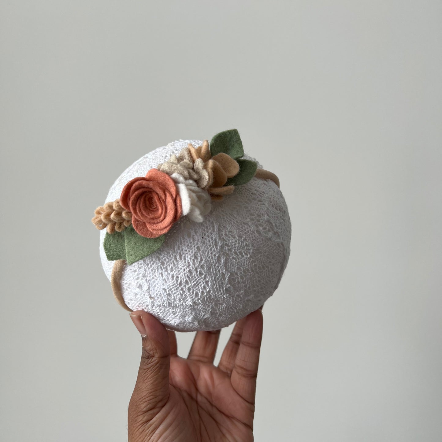 floral half crown | vintage